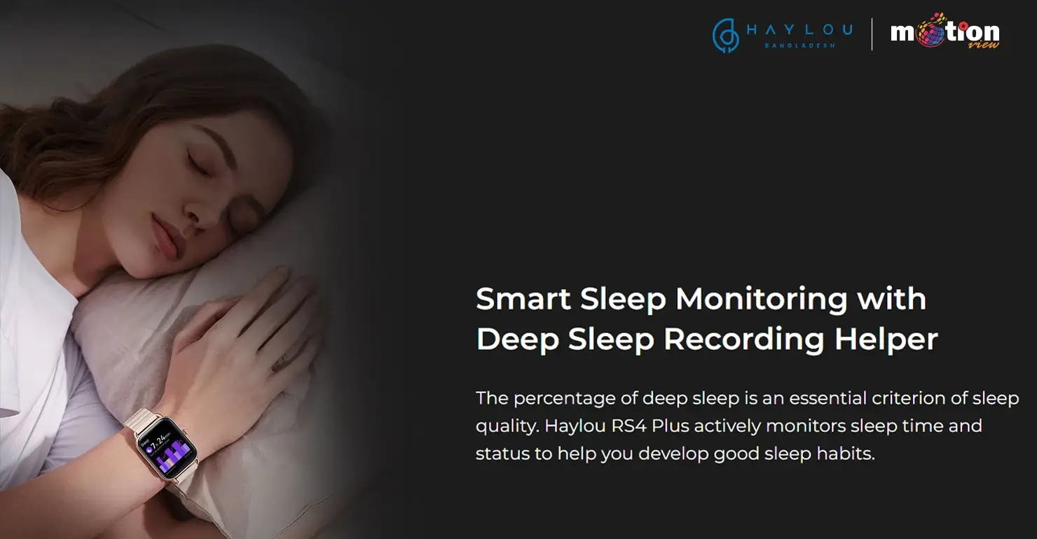 Haylou RS4 Plus with sleep tracking