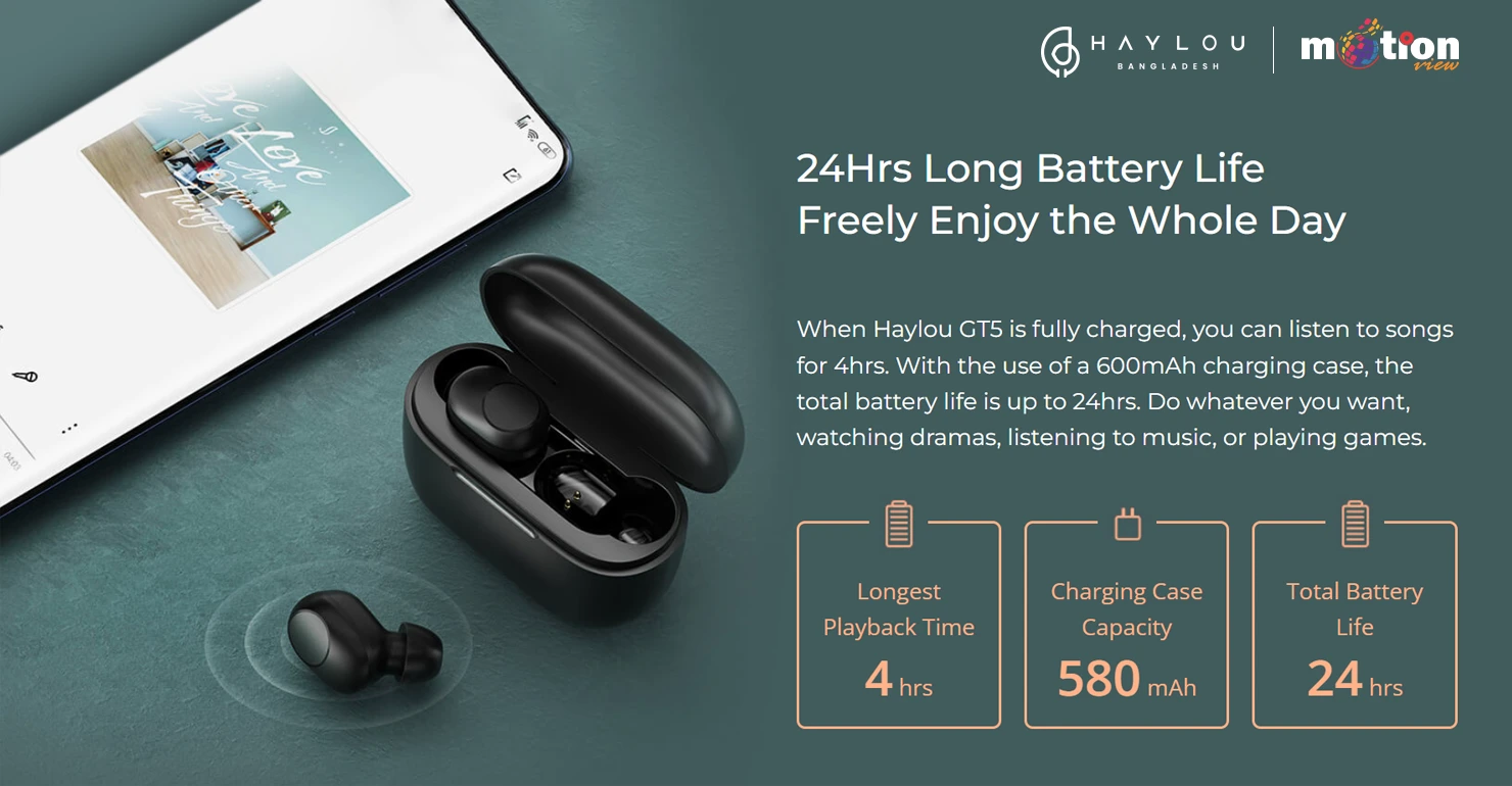 Haylou GT5 TWS Bluetooth Earbuds