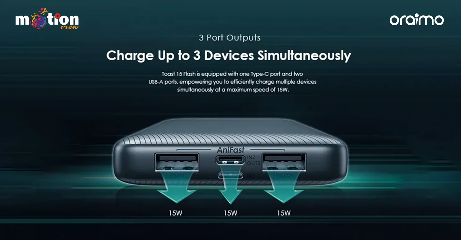 3 port output