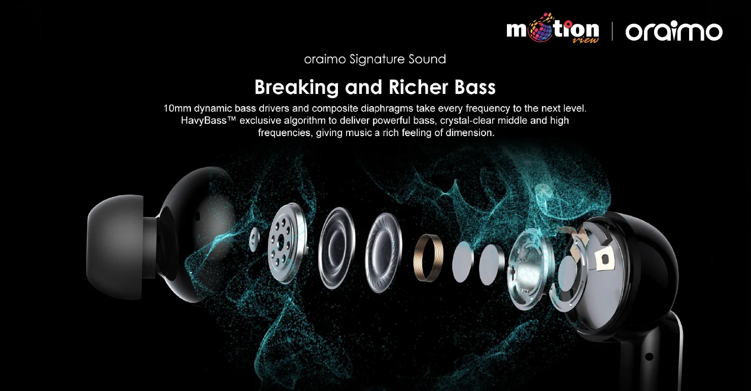 10mm dynamic bass driver