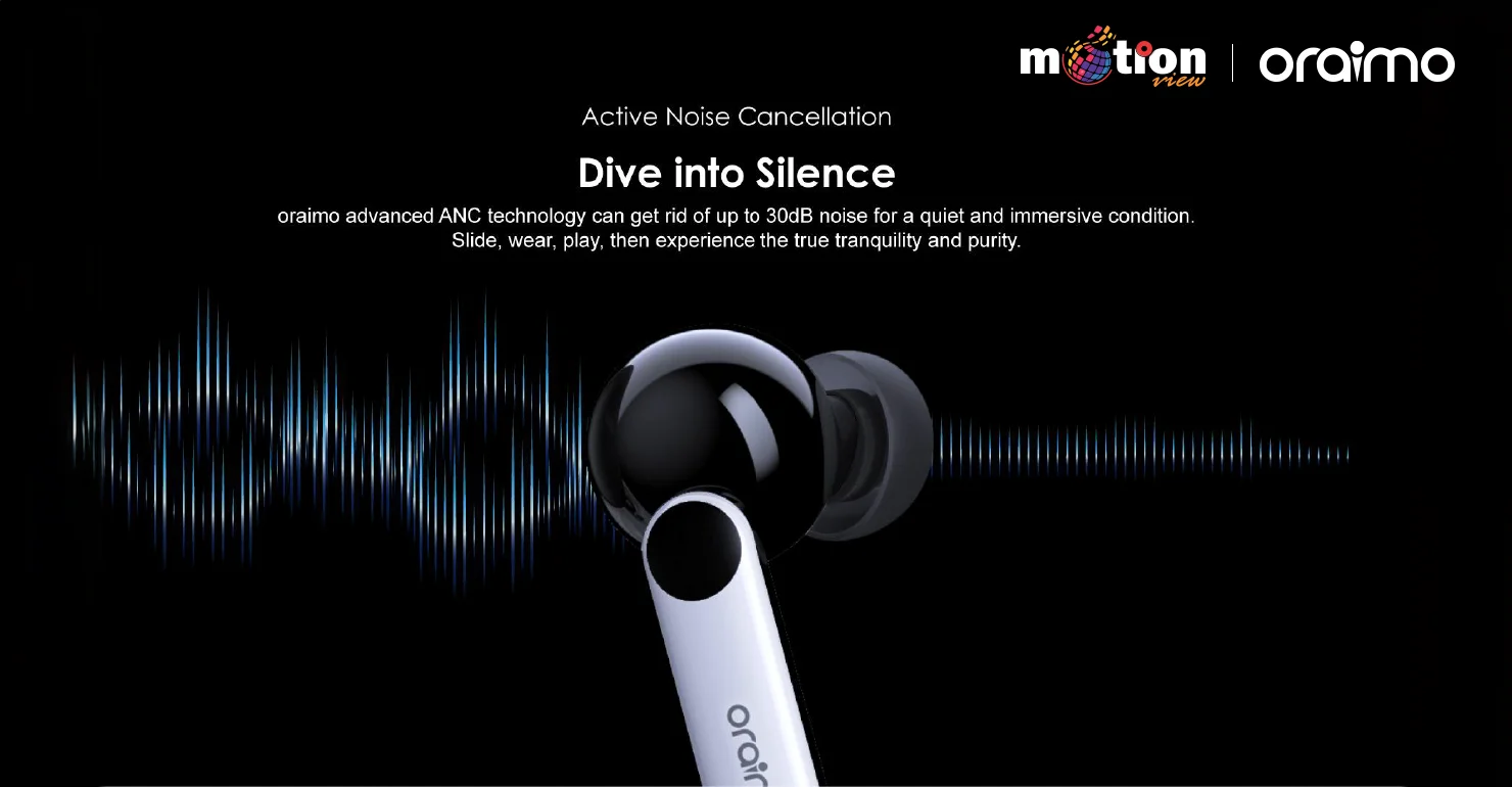 Oraimo FreePods 4 ANC True Wireless Earbuds with 30dB ANC