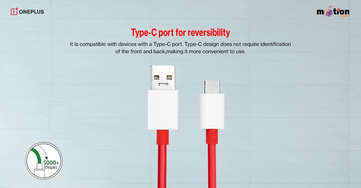 OnePlus USB-A to Type-C Cable 10A 